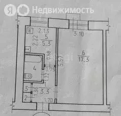 1-комнатная квартира: Ижевск, Кооперативная улица, 1 (28.8 м) - Фото 0