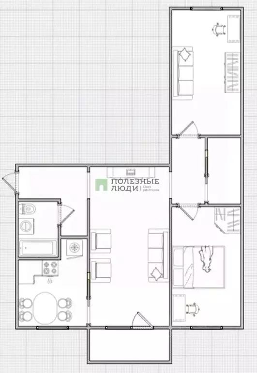 3-к кв. Иркутская область, Ангарск 15-й мкр, 25 (58.1 м) - Фото 2