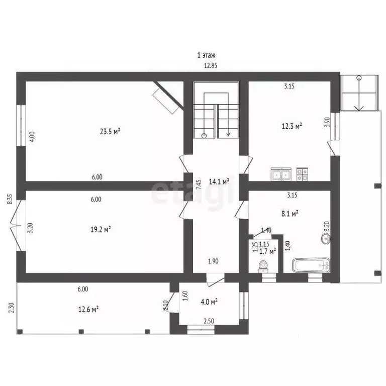 Дом в Крым, Бахчисарайский район, с. Скалистое ул. Альминская, 23 (229 ... - Фото 2