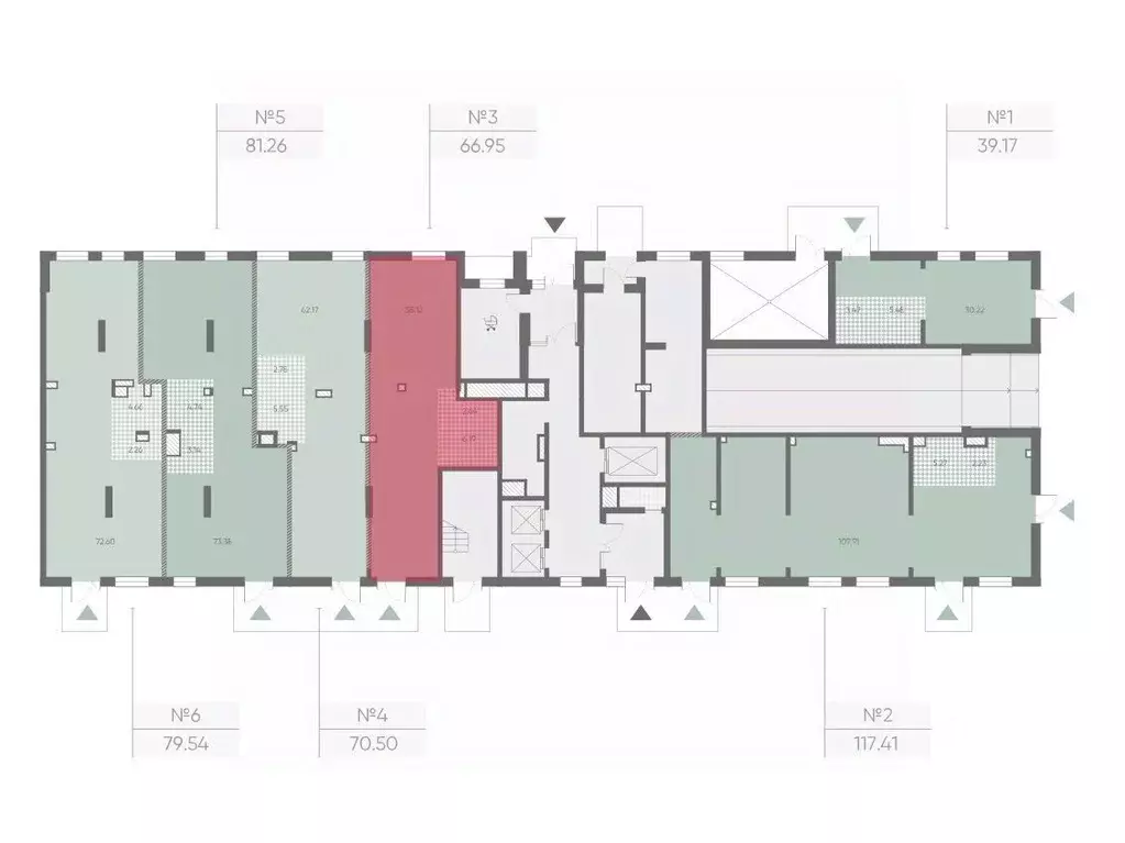 Помещение свободного назначения в Санкт-Петербург Морская миля жилой ... - Фото 2