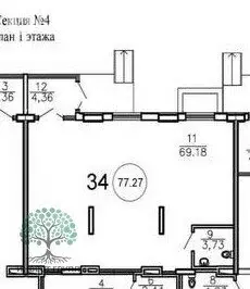 Помещение свободного назначения (77.27 м) - Фото 1