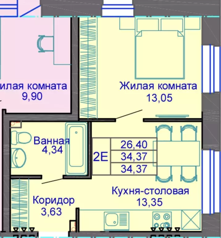 Продаётся 1-к квартира, 35 м - Фото 1
