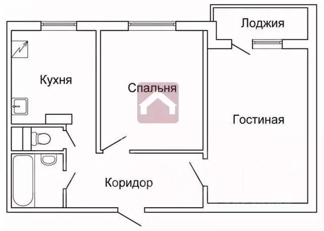 2-к кв. Саратовская область, Саратов Рабочая ул., 40/60 (52.2 м) - Фото 2