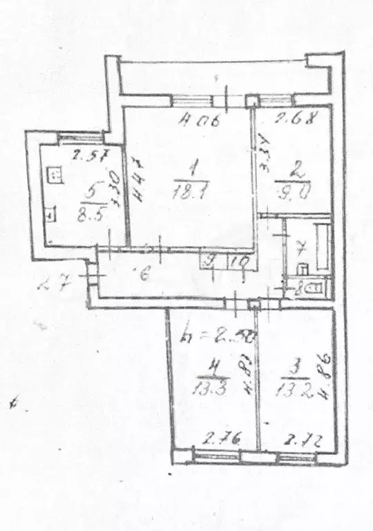 4-к. квартира, 75,5 м, 8/9 эт. - Фото 0