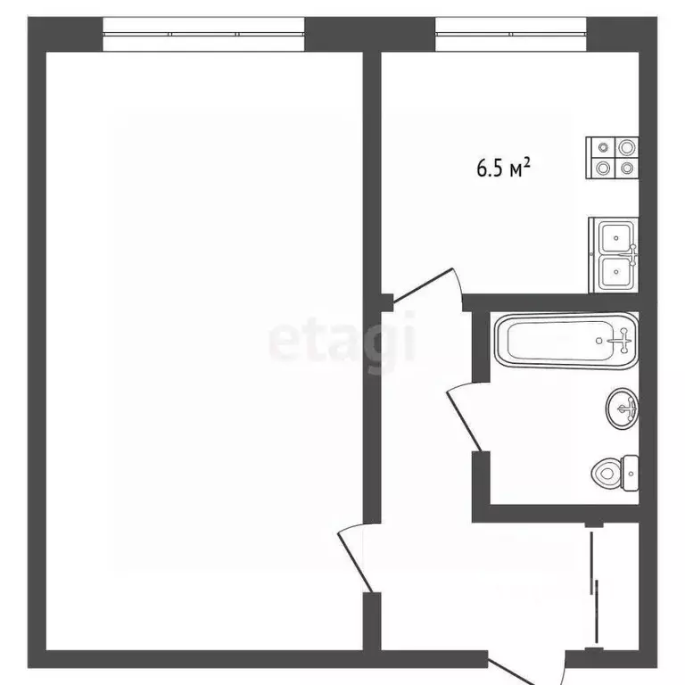 1-к кв. Мордовия, Саранск Гожувская ул., 33 (33.1 м) - Фото 2