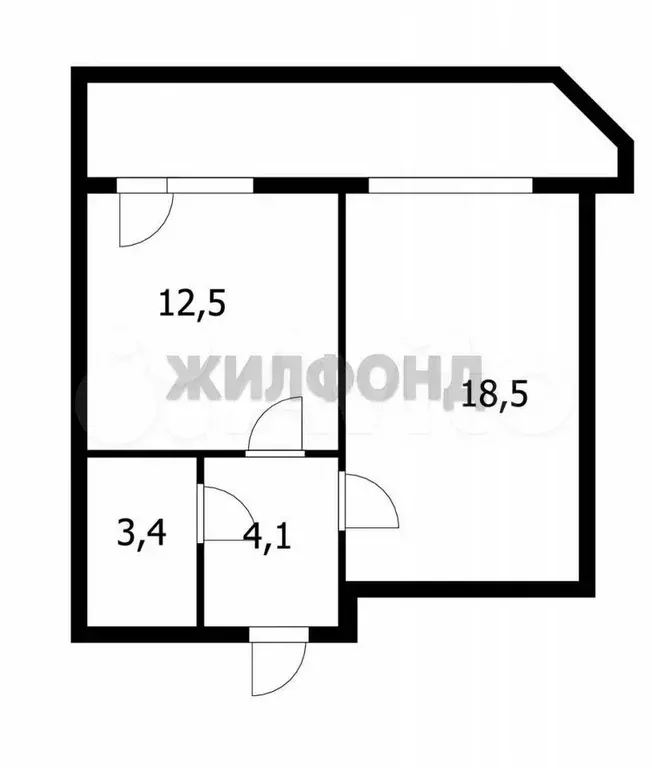 1-к. квартира, 38,5 м, 18/23 эт. - Фото 0