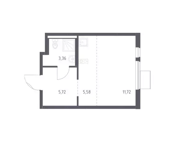 Продаётся квартира-студия, 26.38 м - Фото 0