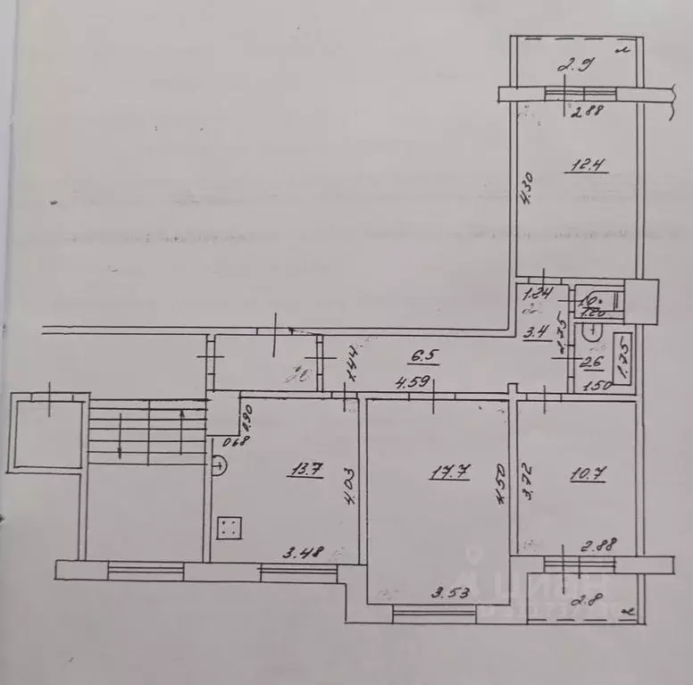 3-к кв. Самарская область, Самара ул. Егорова, 6 (70.0 м) - Фото 0