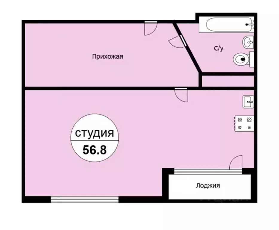 1-к кв. Свердловская область, Екатеринбург ул. Машинная, 3А (56.0 м) - Фото 2