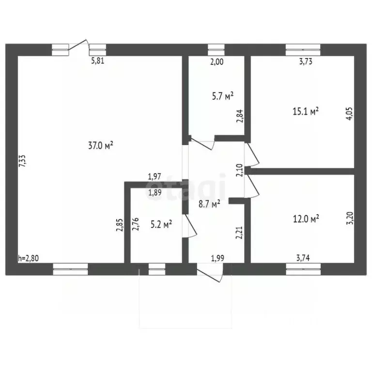 Дом в Кемеровская область, Кемерово Алыкаевская ул., 24А (87 м) - Фото 1