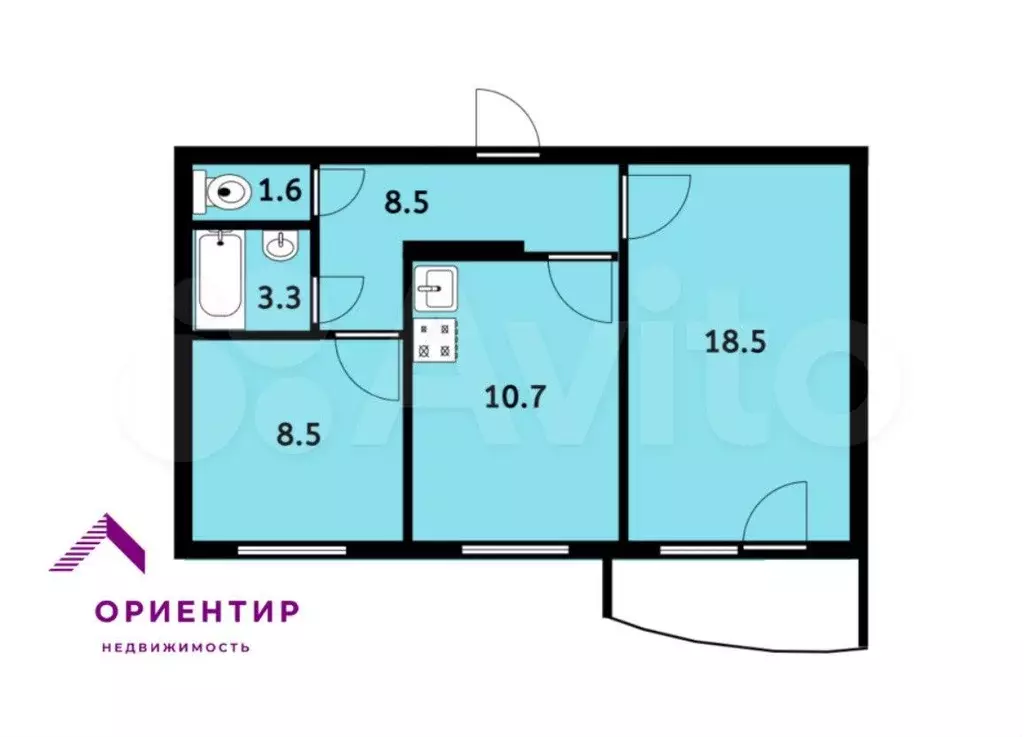 Продам офисное помещение, 51.1 м - Фото 0