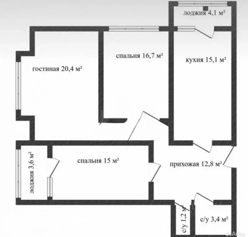 3-к кв. Краснодарский край, Новороссийск Южная ул., 29 (88.8 м) - Фото 1
