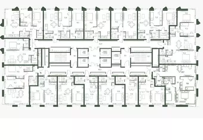 Студия Москва 1-й Красногорский проезд (24.8 м) - Фото 1