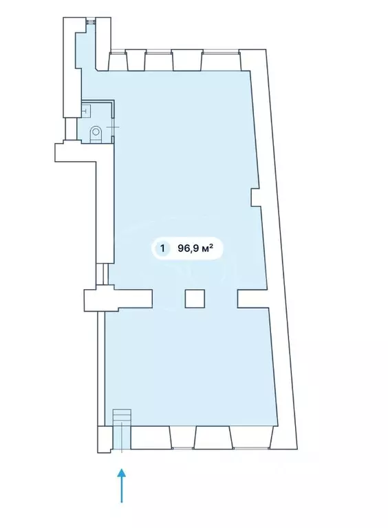 Торговая площадь в Москва Малая Бронная ул., 4 (97 м) - Фото 2