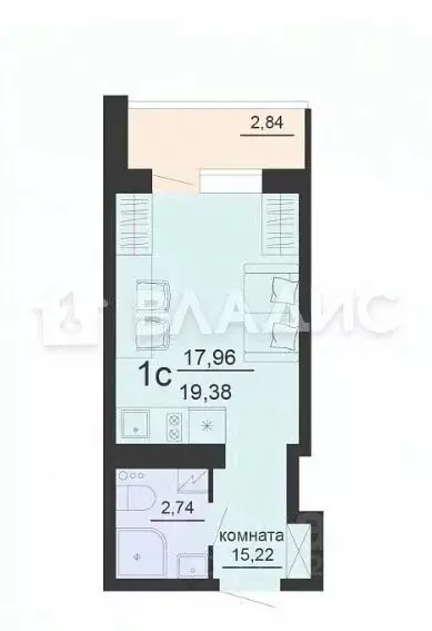 Студия Воронежская область, Воронеж ул. Богдана Хмельницкого, 45А ... - Фото 2
