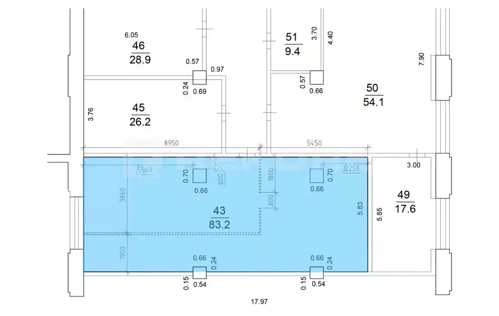 Офис в Санкт-Петербург ул. Рентгена, 5А (85 м) - Фото 1