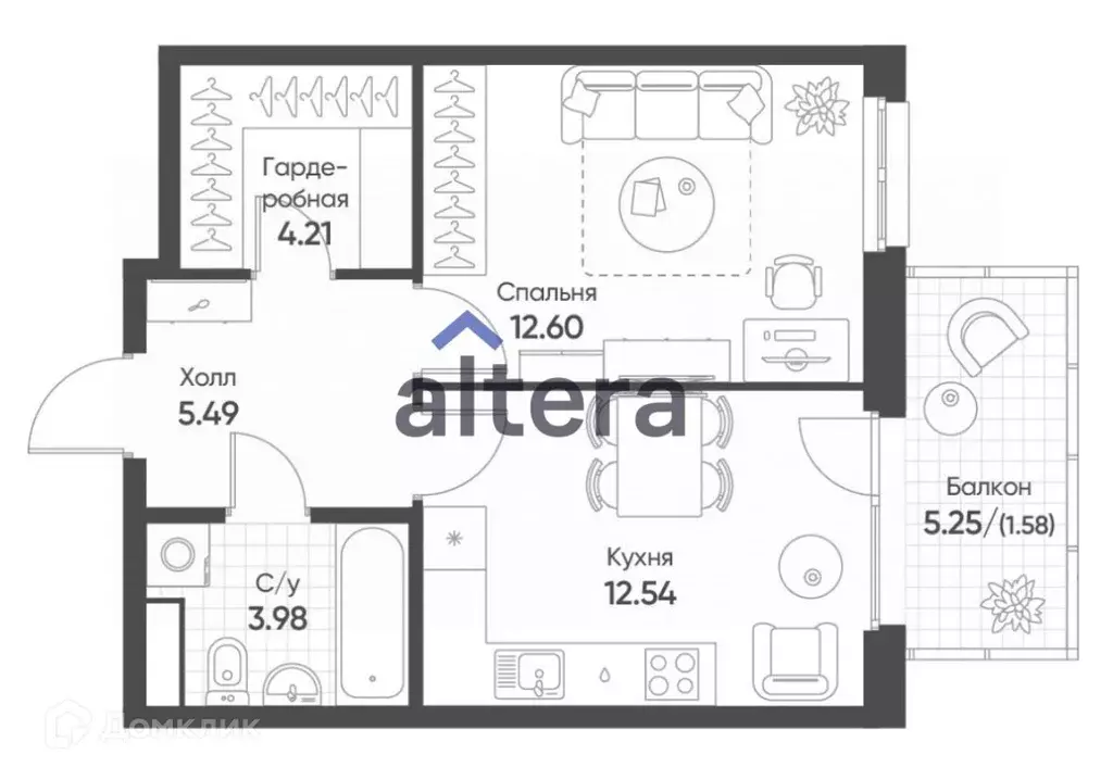 Продаётся 1-к квартира, 44.25 м - Фото 0