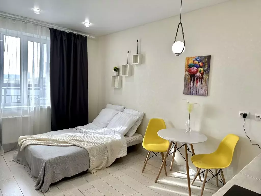 1-к кв. Татарстан, Казань ул. Космонавтов, 61Е (25.0 м) - Фото 0