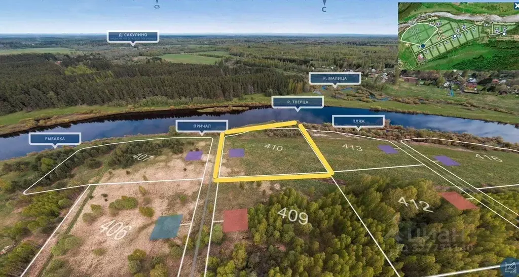 Участок в Тверская область, Калининский муниципальный округ, д. ... - Фото 1