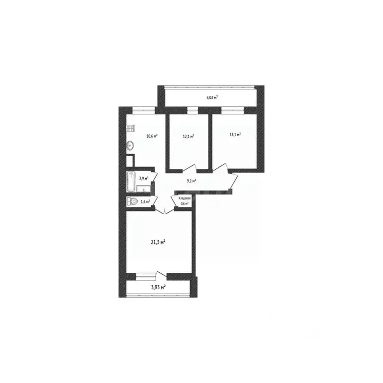 3-к кв. Смоленская область, Смоленск ул. Матросова, 7 (71.6 м) - Фото 1