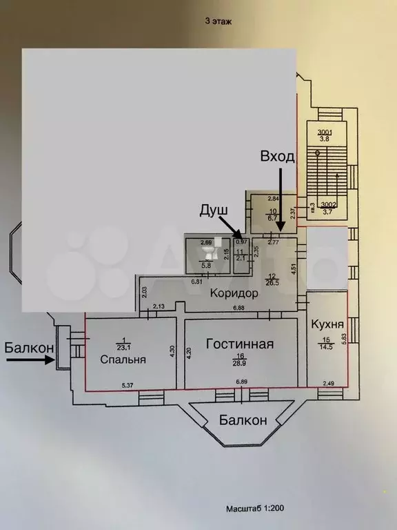 2-к. квартира, 110 м, 4/6 эт. - Фото 0