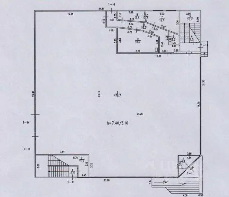 Помещение свободного назначения в Санкт-Петербург просп. Народного ... - Фото 0