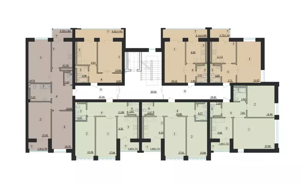 2-к кв. Северная Осетия, Владикавказ Весенняя ул. (61.98 м) - Фото 2