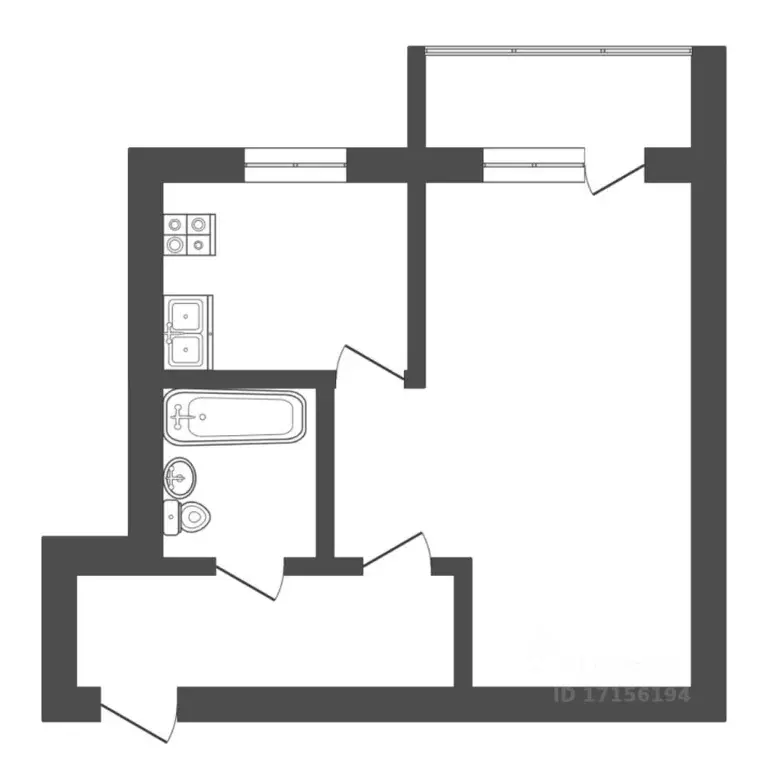 1-к кв. Тюменская область, Тюмень ул. Орджоникидзе, 62 (31.0 м) - Фото 0