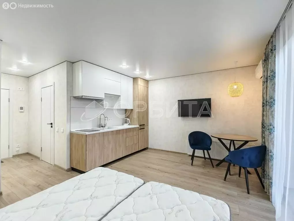 Квартира-студия: Тюмень, улица Газовиков, 36 (28.7 м) - Фото 1