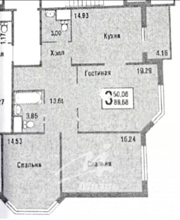 3-к кв. Москва пос. Коммунарка, ул. Сосенский Стан, 11 (86.0 м) - Фото 2