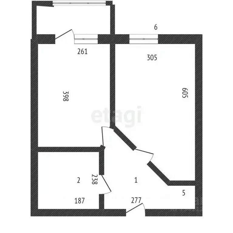 1-к кв. Белгородская область, Белгород ул. Шаландина, 5А (47.6 м) - Фото 1