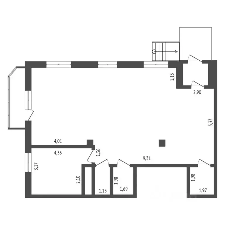 Помещение свободного назначения в Тюменская область, Тюмень Войновка ... - Фото 2