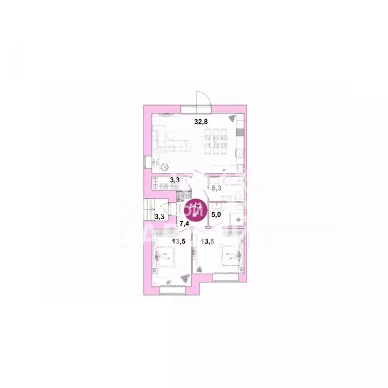 Дом в Оренбургская область, Оренбург Ростоши Премьер мкр,  (84 м) - Фото 2