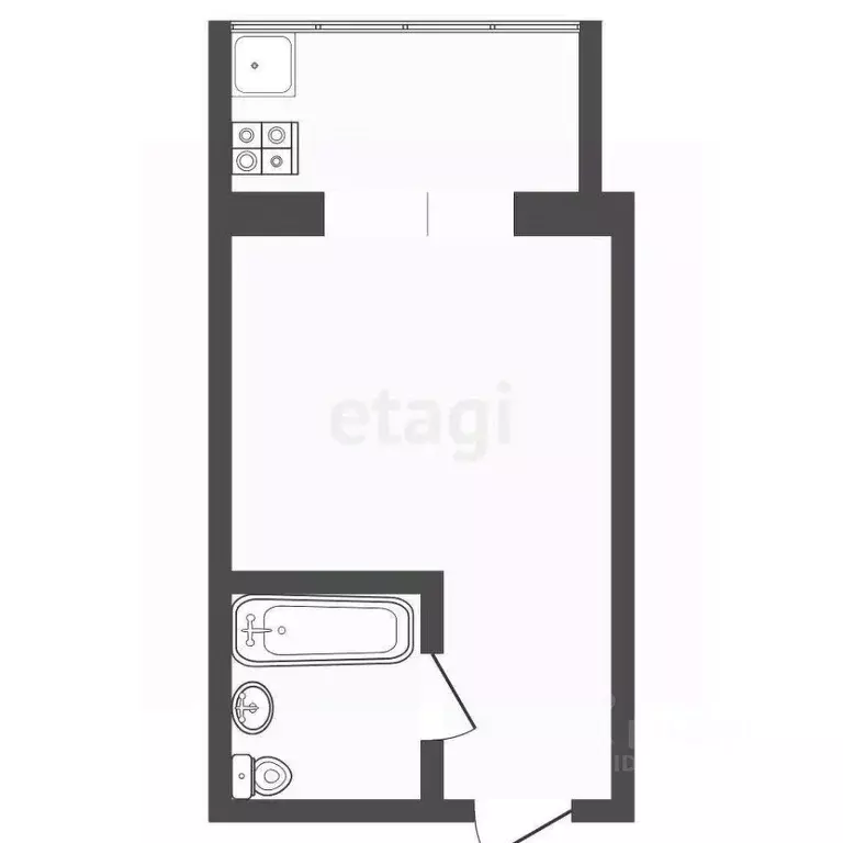 Студия Тюменская область, Тюмень ул. Республики, 239 (13.0 м) - Фото 2