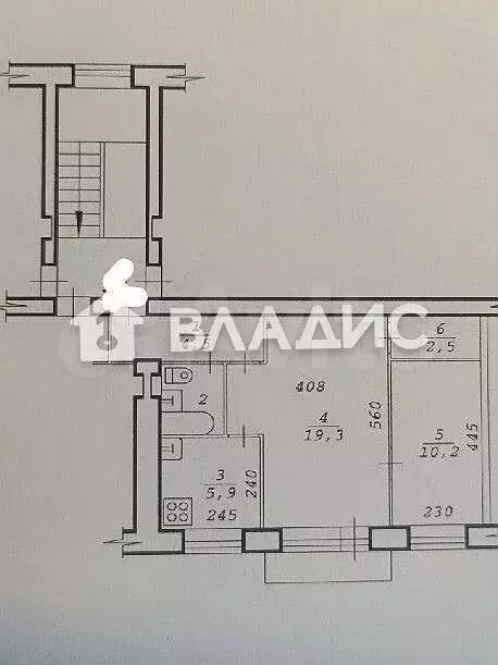 2-к. квартира, 45,4 м, 5/5 эт. - Фото 0