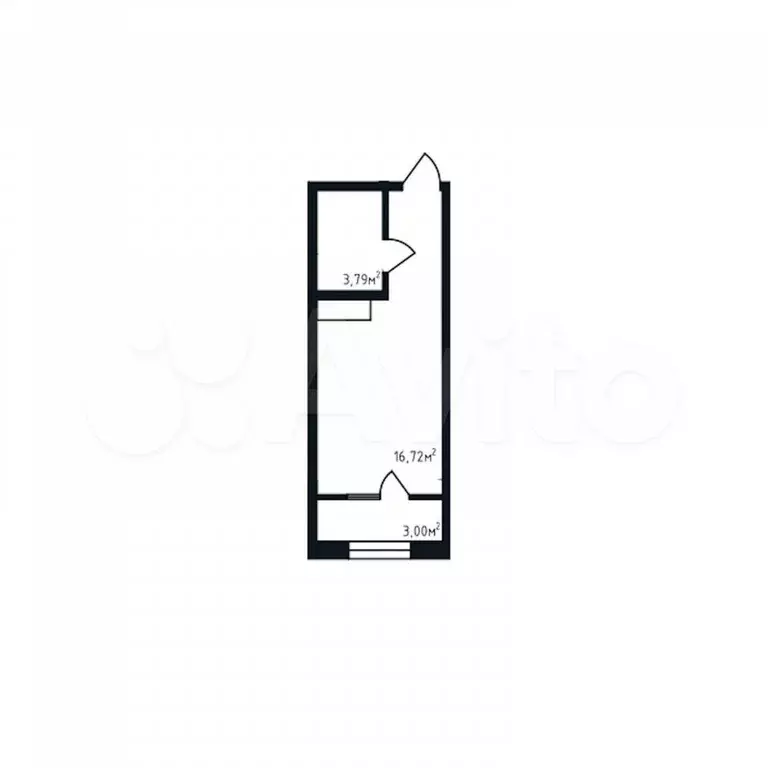 Квартира-студия, 23 м, 2/12 эт. - Фото 0