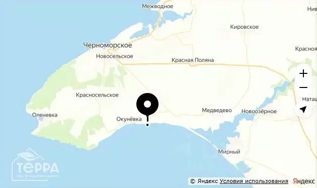 Участок в Крым, Черноморский район, с. Окуневка ул. Комарова, 74 ... - Фото 1