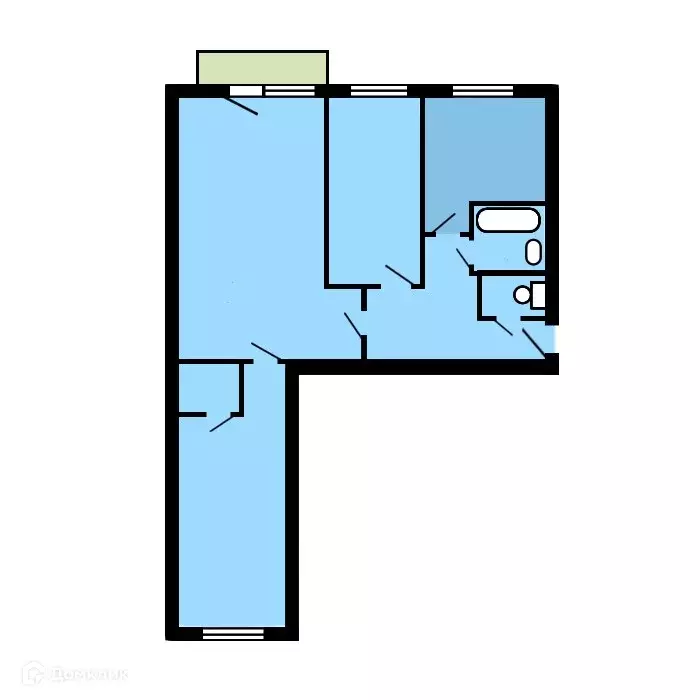 Продаётся 3-к квартира, 57 м - Фото 0