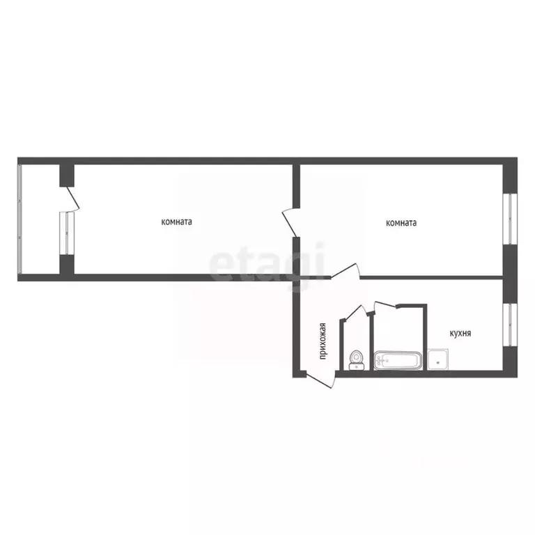 2-к кв. Красноярский край, Красноярск ул. 26 Бакинских Комиссаров, 7б ... - Фото 2