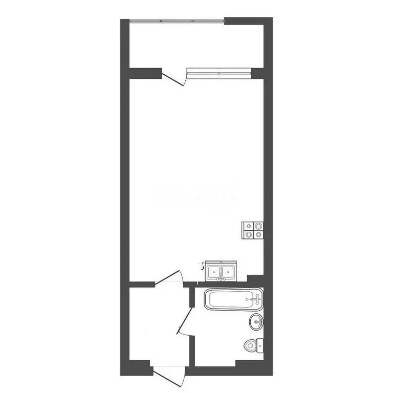 Квартира-студия: Судак, Набережная улица, 75 (44.4 м) - Фото 1