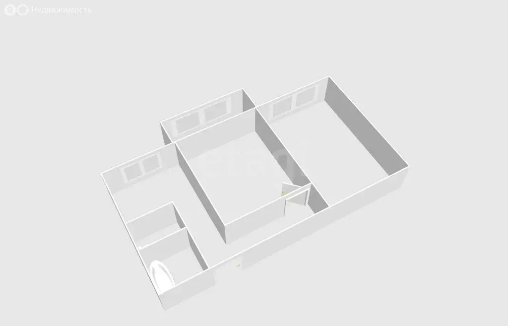 2-комнатная квартира: Долинск, Сахалинская улица, 2А (46.7 м) - Фото 1