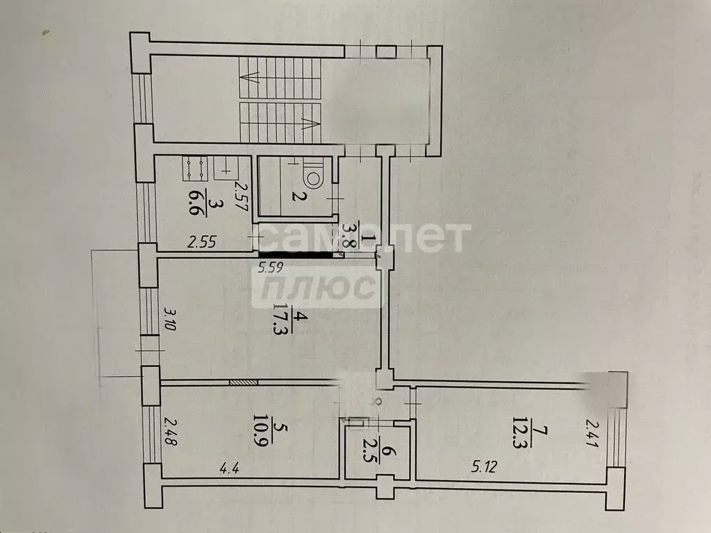 3-к кв. Калужская область, Калуга Социалистическая ул., 4 (58.0 м) - Фото 2
