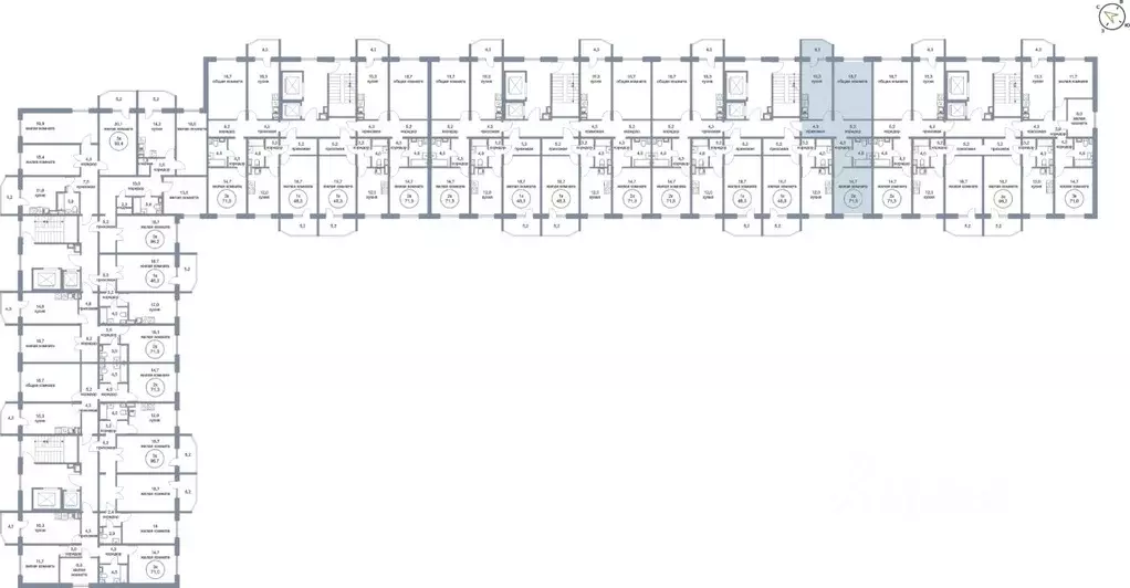 2-к кв. Ханты-Мансийский АО, Нефтеюганск 4-й мкр, 4к1 (71.3 м) - Фото 1