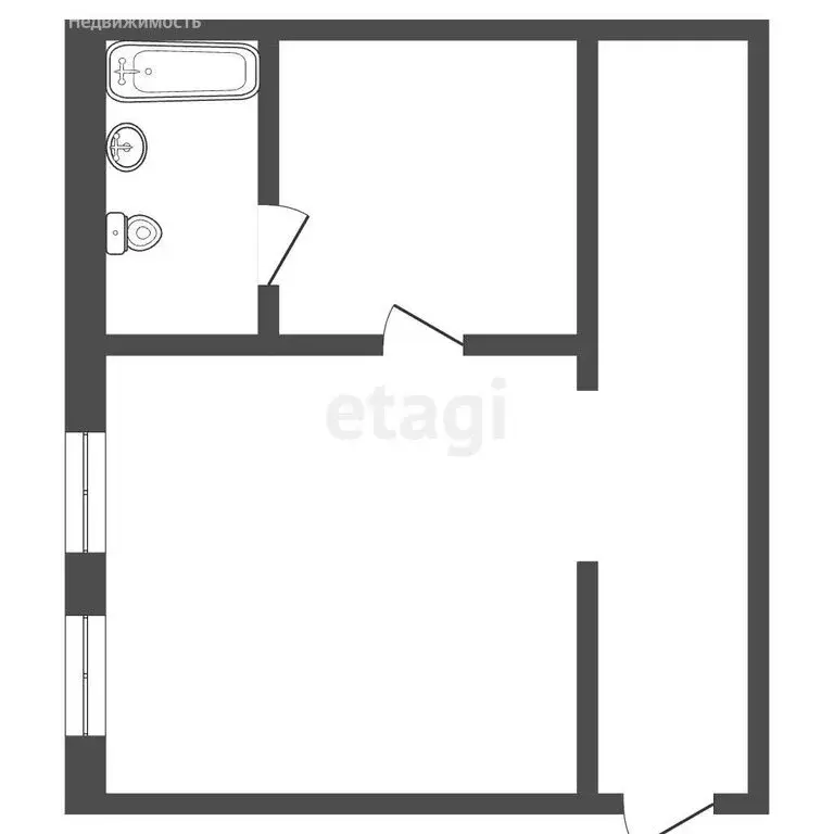 2-комнатная квартира: Нальчик, СТ Восток, 2 (42 м) - Фото 1