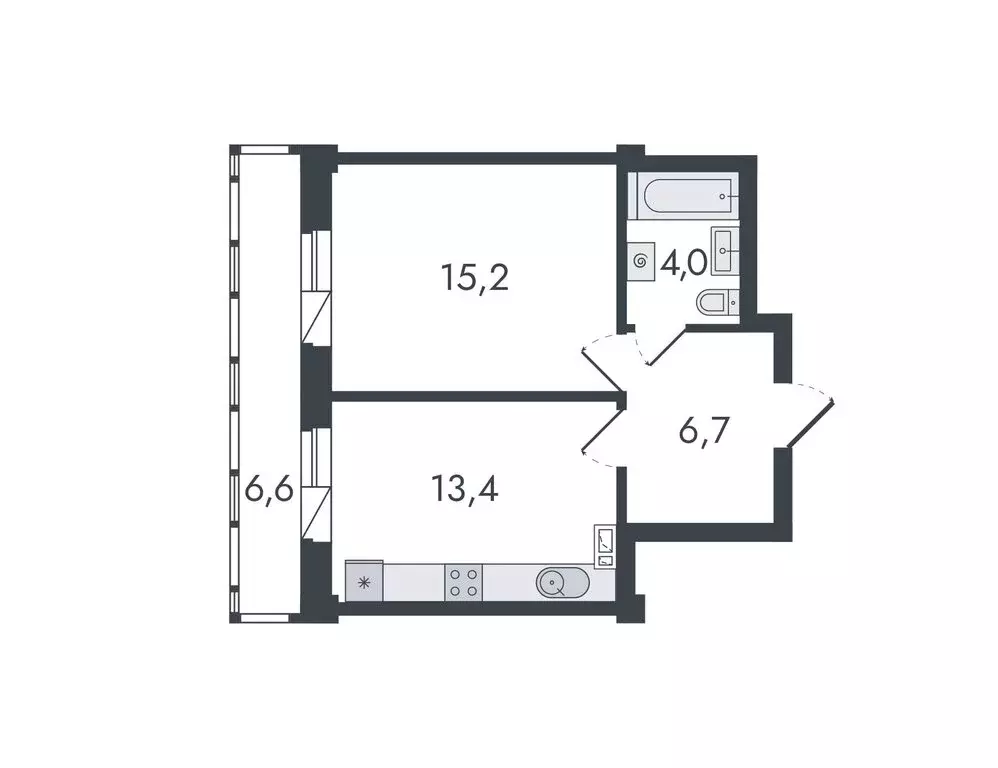 1-комнатная квартира: Киров, Чистопрудненская улица, 13 (45.9 м) - Фото 0