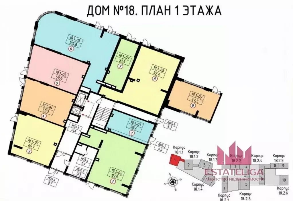Помещение свободного назначения в Москва Скандинавия жилой комплекс, ... - Фото 2