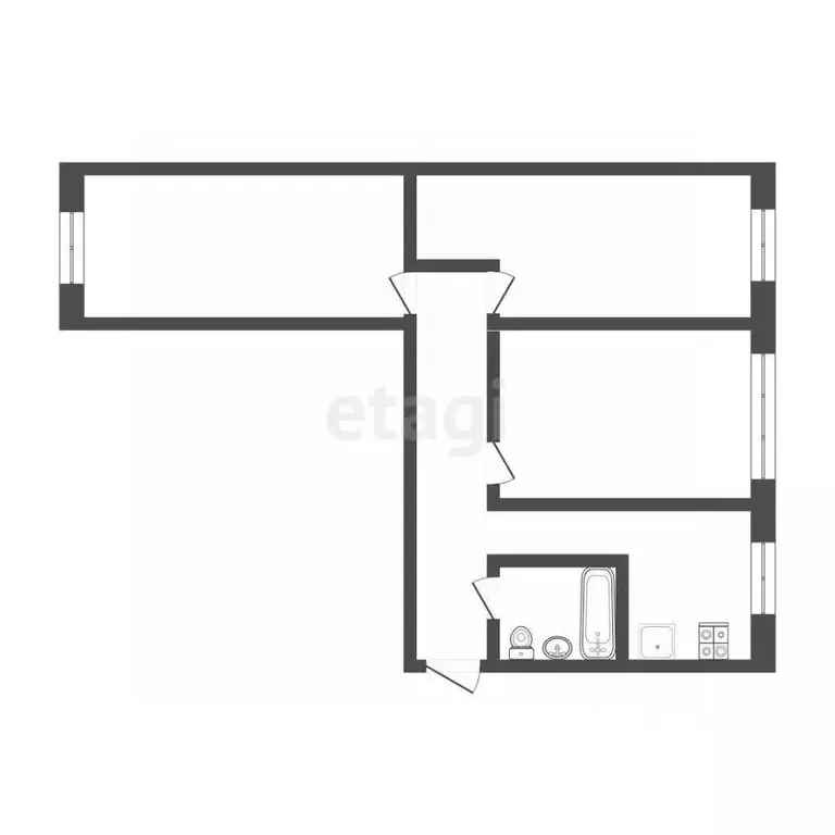 3-к кв. Мордовия, Саранск Серадзская ул., 12 (57.5 м) - Фото 2