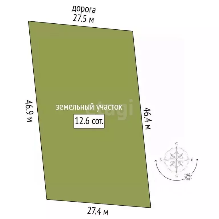 Участок в Костромская область, Кострома Малиновка кп,  (12.6 сот.) - Фото 1