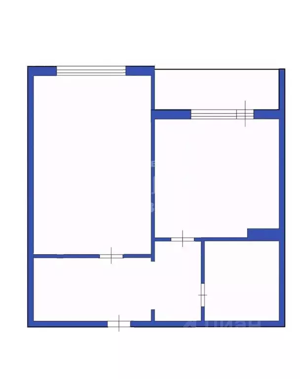 1-к кв. Кемеровская область, Топки Солнечный мкр, 29 (30.2 м) - Фото 2