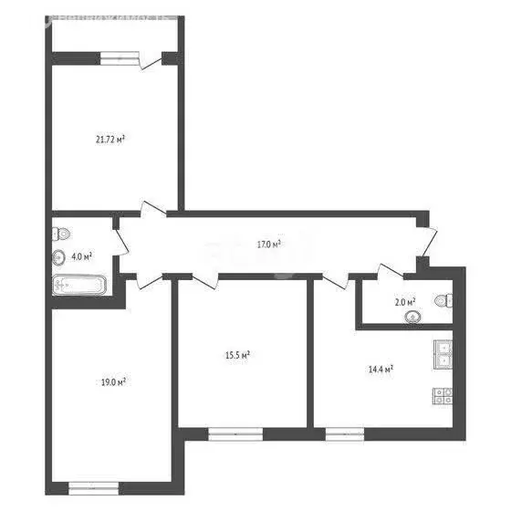 3-комнатная квартира: Стерлитамак, проспект Октября, 85 (96.6 м) - Фото 1